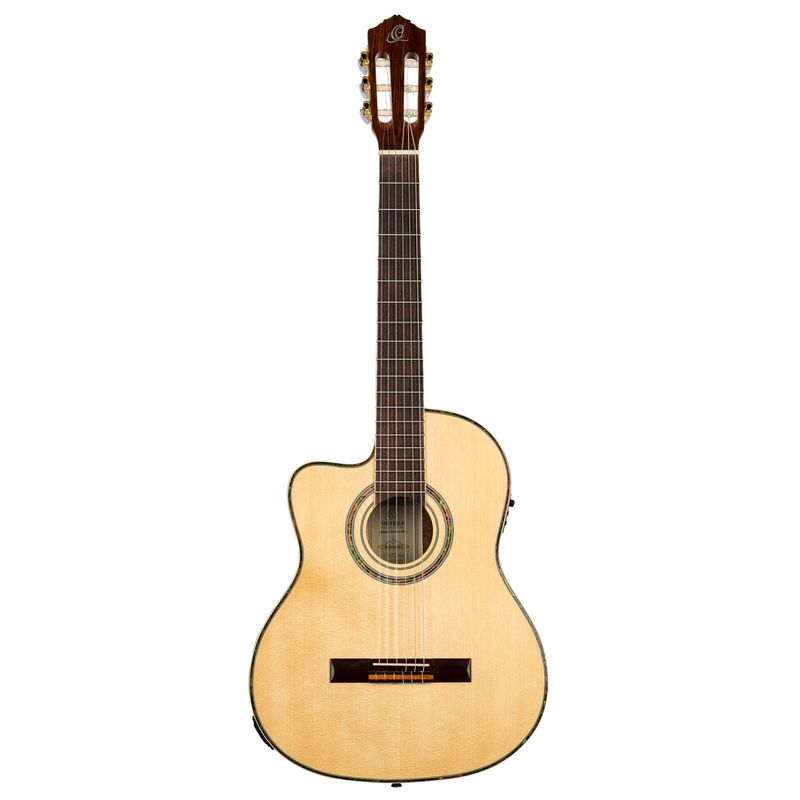 Ortega RCE141NT-L Klassisk gitar 4/4 Size, med mik, Gloss Natural, Left