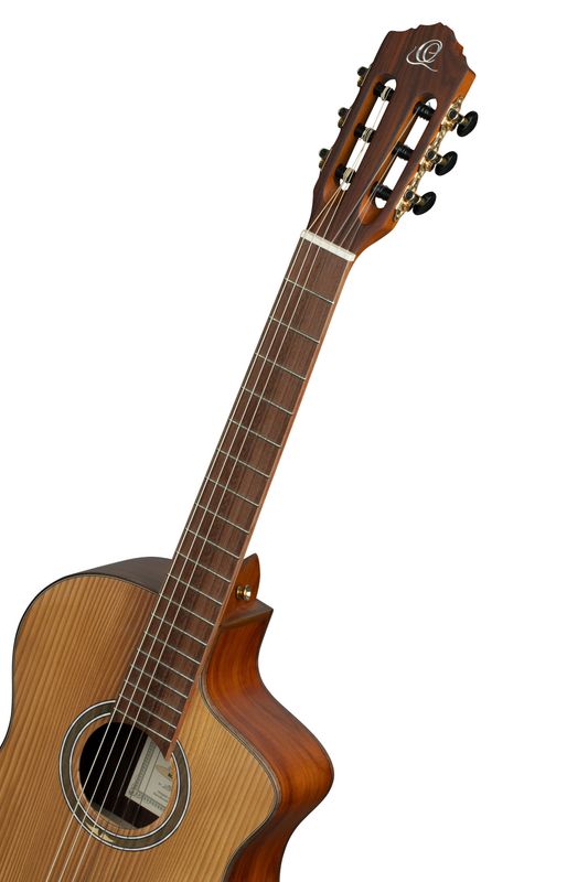 Ortega RCE23RO Klassisk gitar m/mik, Short scale, Slim neck, Thermo Series
