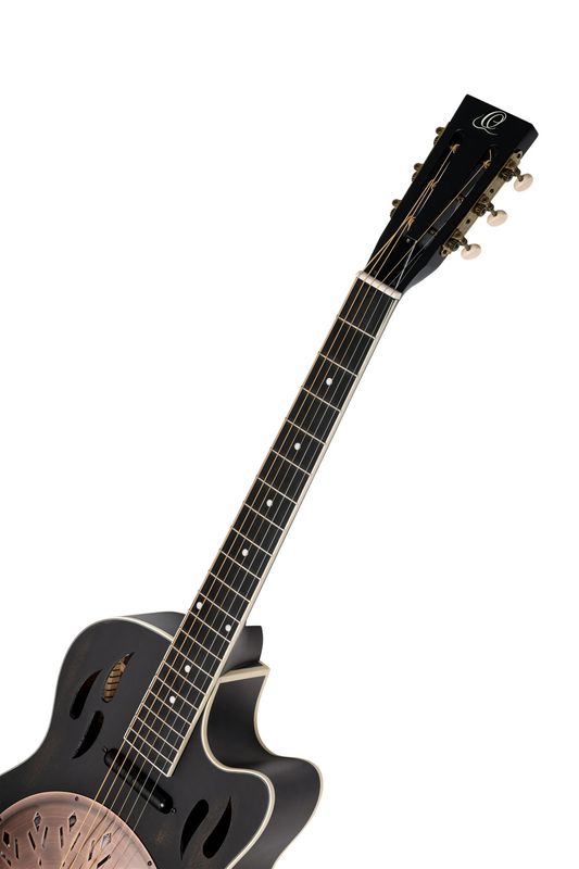 Ortega RRG40CE-DBK Resonator gitar, Americana Series, Cutaway, Satin Black
