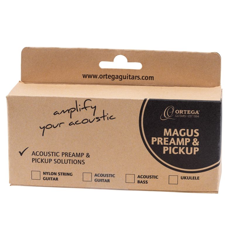 Ortega MAGUSFLY/G Acoustic & Nylon guitar Soundhole preamp, Rechargeable