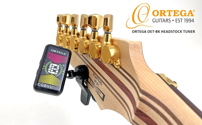 Ortega OETSD-10BK Chromatic Clip Tuner Easy Tune, Black, 10-pack m.display