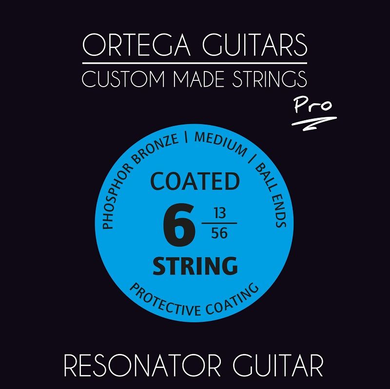 Ortega RSP-M Resonator Guitar strings, Coated Phosphor Bronze Medium