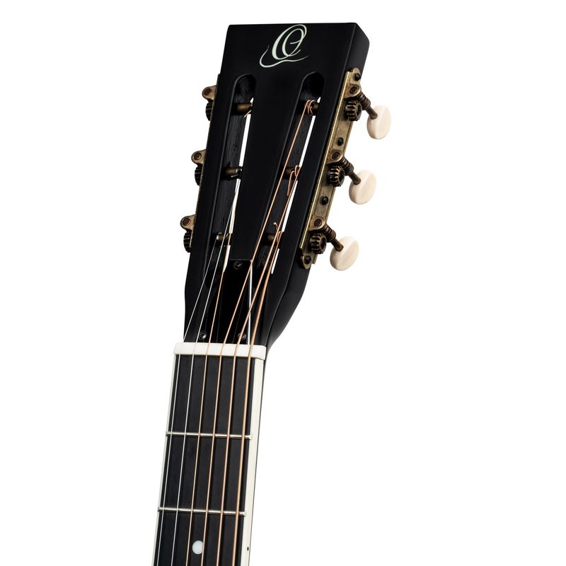 Ortega RRG40CE-DBK Resonator gitar, Americana Series, Cutaway, Satin Black