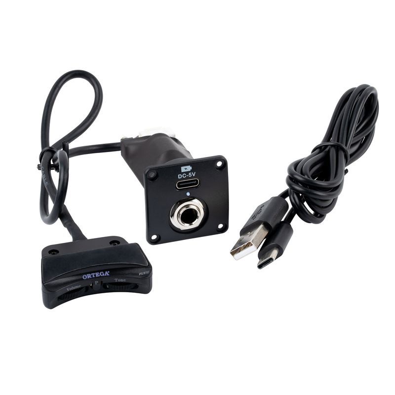 Ortega MAGUSFLY/U Ukulele Soundhole preamp system, Rechargeable
