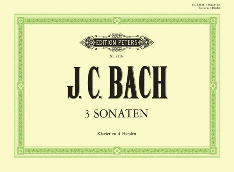Johann Christian Bach - 3 Sonaten