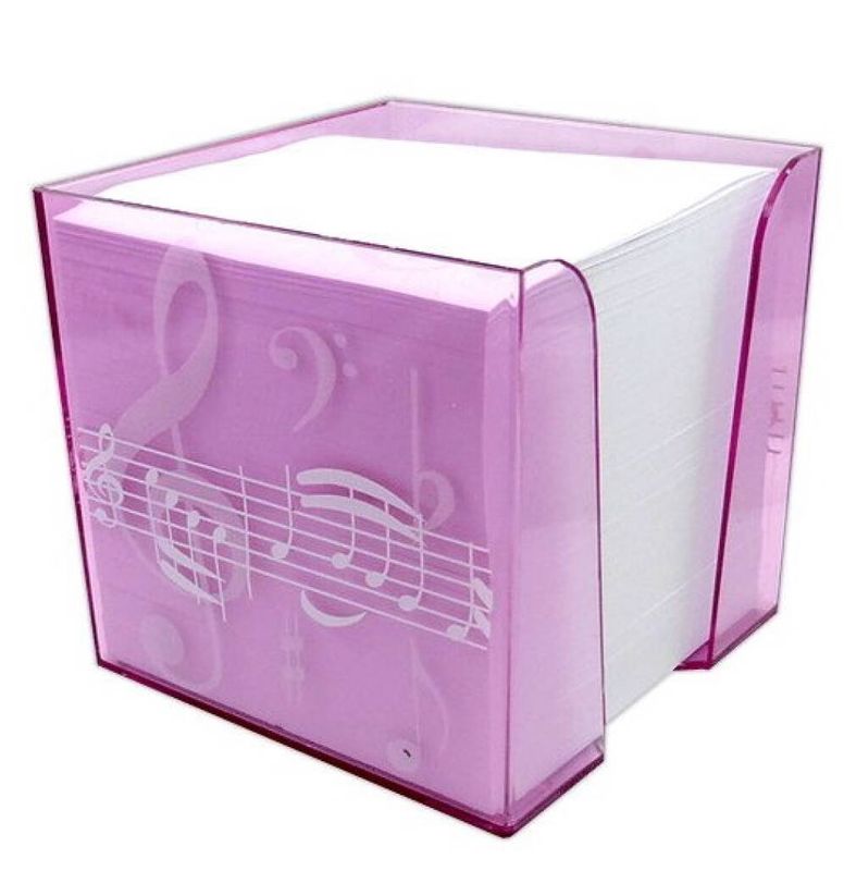 Pink Treble Clef Memo Note Block