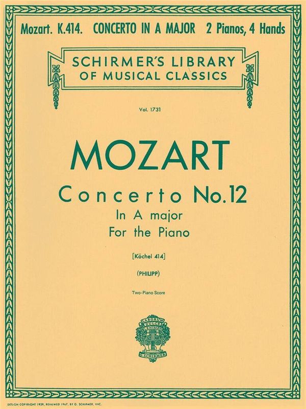 Wolfgang Amadeus Mozart - Concerto No. 12 in A, K.414