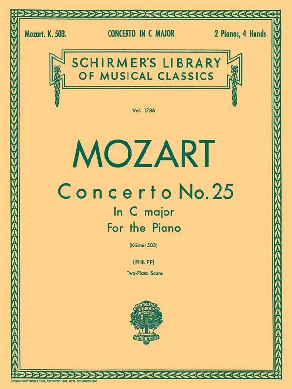 Wolfgang Amadeus Mozart - Concerto No. 25 in C, K.503