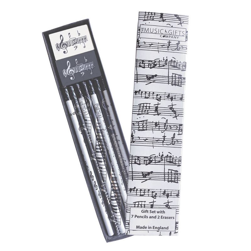 7 Pencils & 2 Erasers Gift Set
