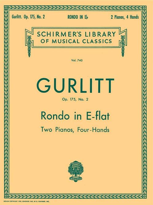 Hovedbilde Cornelius Gurlitt - Rondo in Eb, Op. 175, No. 2 ...