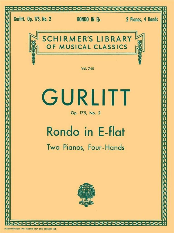 Cornelius Gurlitt - Rondo in Eb, Op. 175, No. 2 (set)