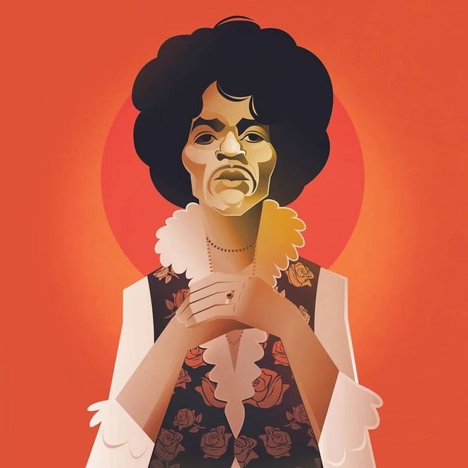 Hovedbilde Pop Art Icons Jimmy Hendrix Card