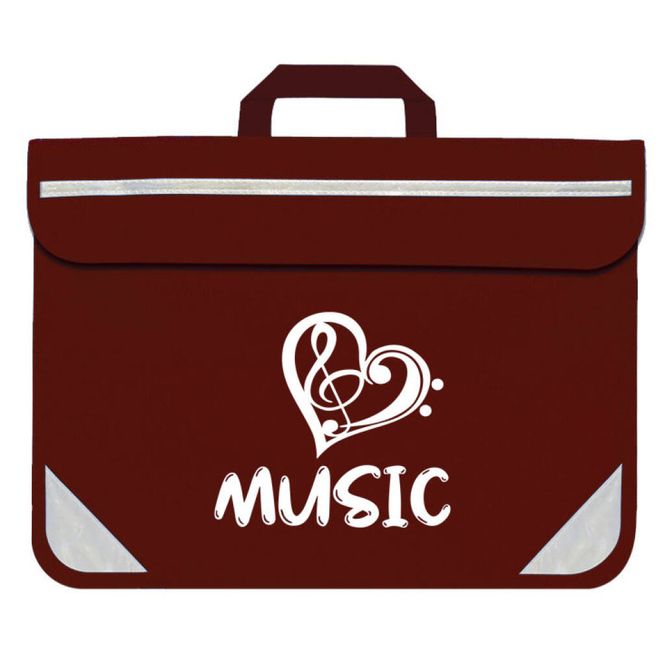 Hovedbilde Duo Music Bag - Heart (Maroon)