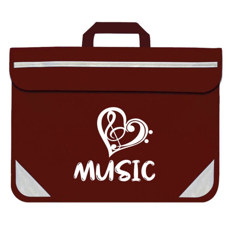 Duo Music Bag - Heart (Maroon)