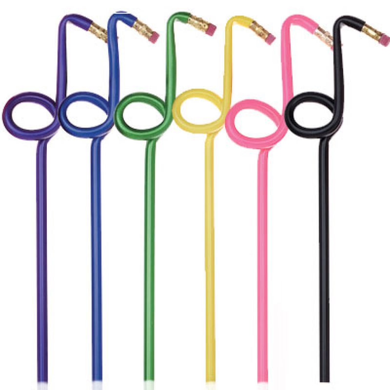 Bentcil Quaver Red Single Pencil