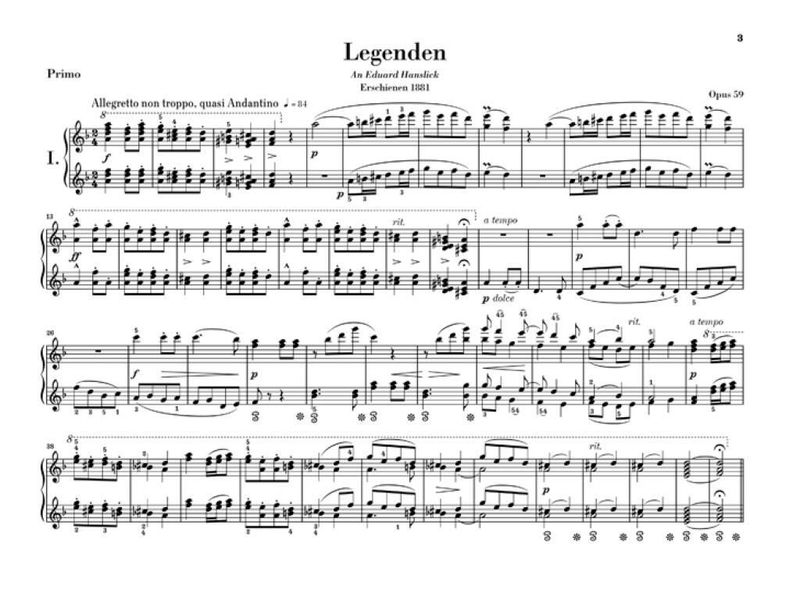 Antonín Dvořák - Legends Op. 59