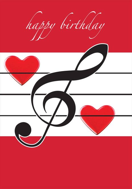 Hovedbilde Red Happy Birthday Card