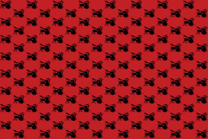 Hal Leonard Wrapping Paper - Drumset Theme