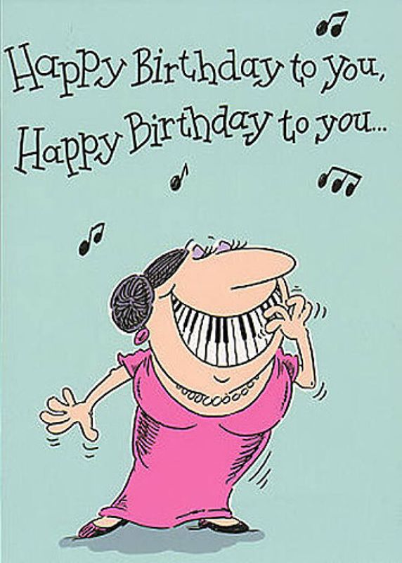 Music Gallery: Adult Female Birthday Card