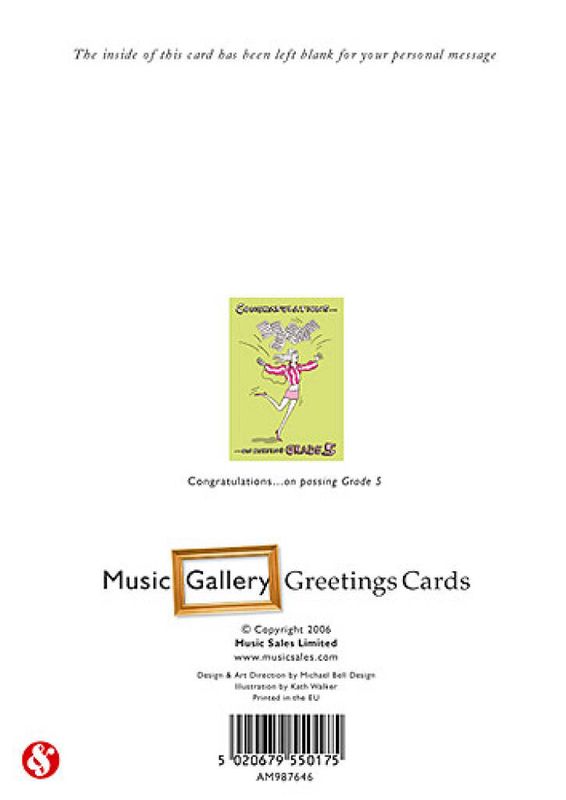 Music Gallery: Congratulations Card-Grade 5 (Girl)