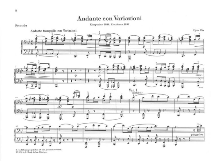 Felix Mendelssohn Bartholdy - Works For Piano Four-Hands