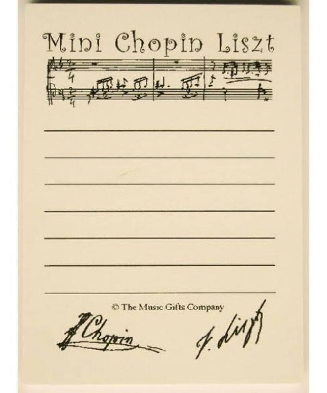 Mini Chopin Liszt Sticky Pad