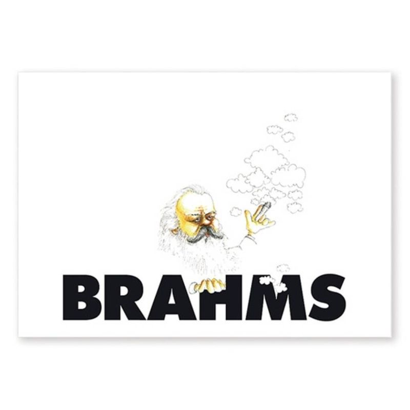 Postcard Brahms Caricature (10 pcs)