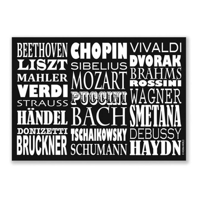 Hovedbilde Postcard Composers (10 pcs)