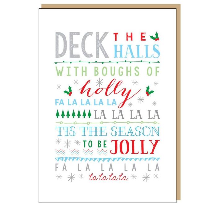 Hovedbilde Deck The Halls Christmas Card
