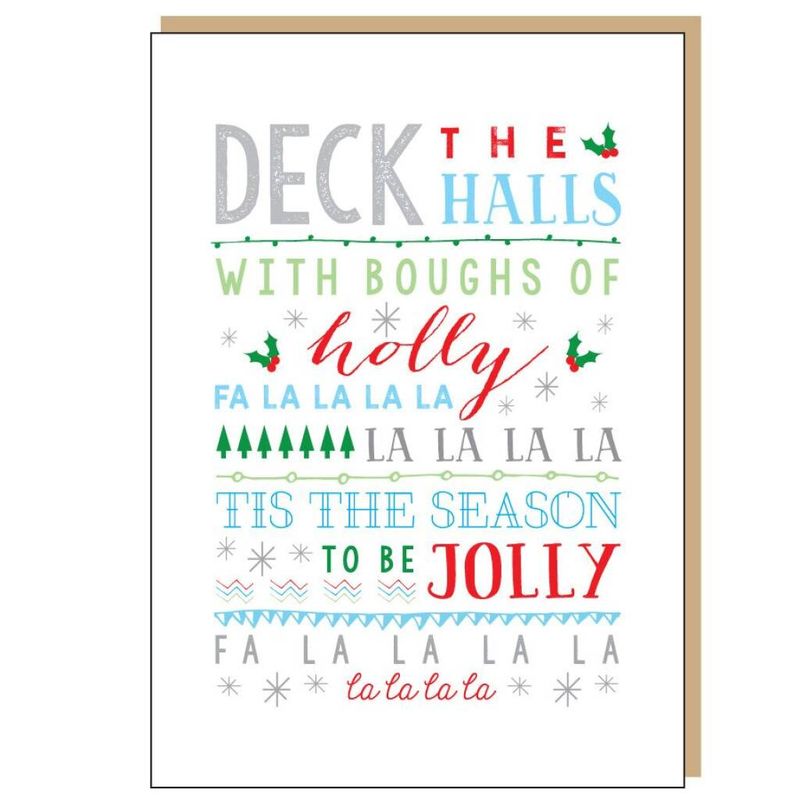 Deck The Halls Christmas Card