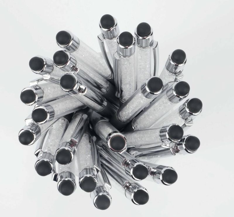 Stylus Pen g-clef silver/crystal