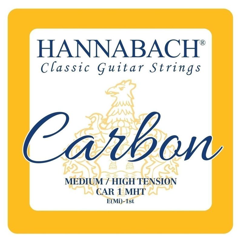 Hannabach Strings for classic guitar CARBON Medium/High tension Discant E1