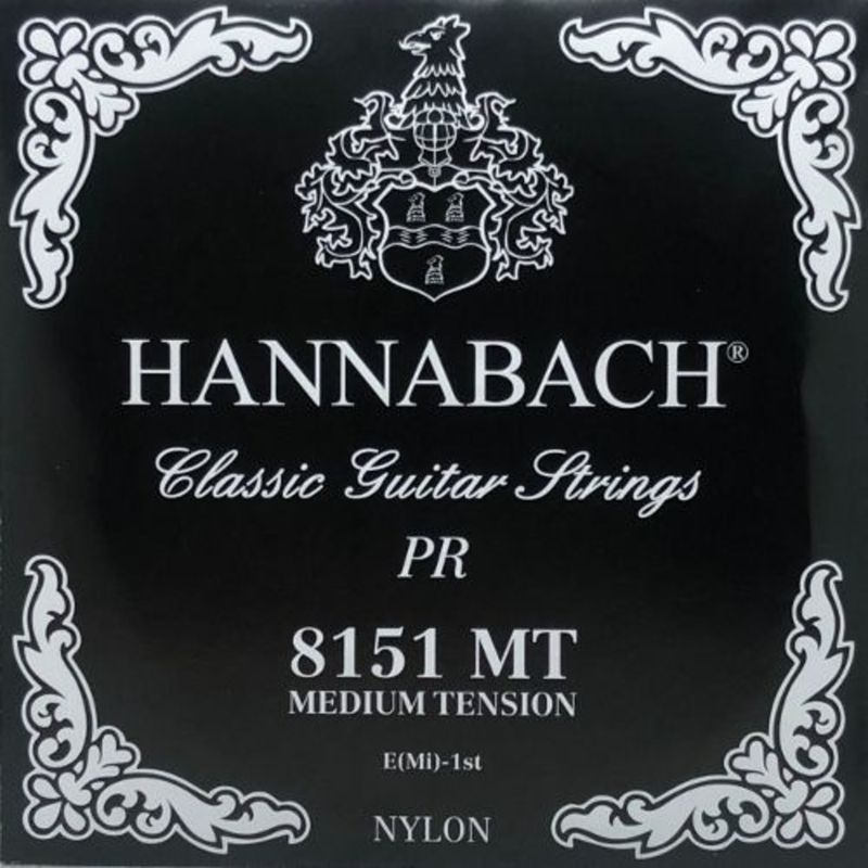 Hannabach Strings for classic guitar Serie 815 Medium tension Silver special E1