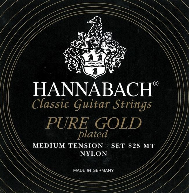 Hovedbilde Hannabach Strings for classic guitar Serie 825 Medium tension specialized gold plated E1