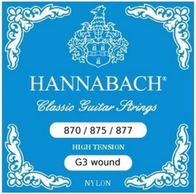 Hovedbilde Hannabach Strings for classic guitar G/3 Nylon wound G3 Chrome high