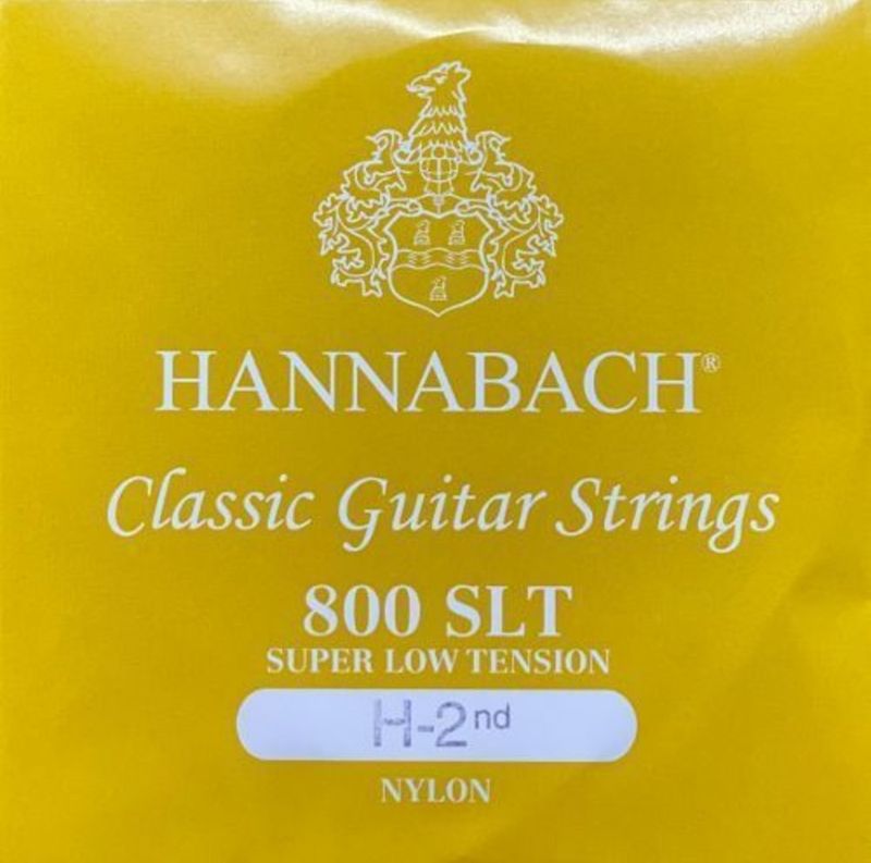 Hannabach Strings for classic guitar Serie 800 Super Low Tension Silver plated H/B2