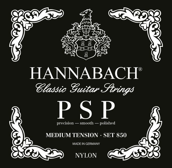 Hovedbilde Hannabach Strings for classic guitar Serie 850 Medium tension PSP 3er Bass medium