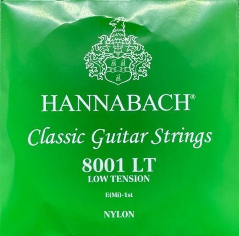 Hannabach Strings for classic guitar Serie 800 Low tension Silver plated E1