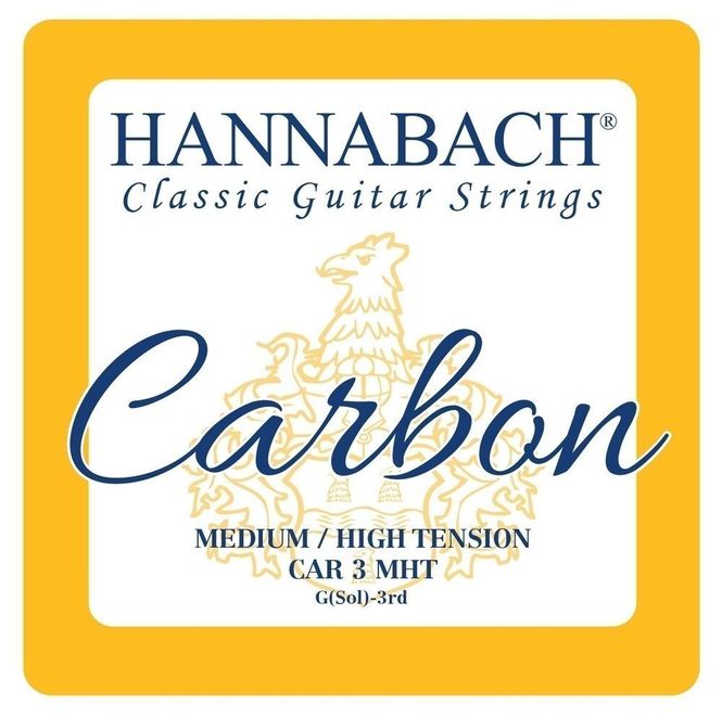 Hovedbilde Hannabach Strings for classic guitar CARBON Medium/High tension Discant G3