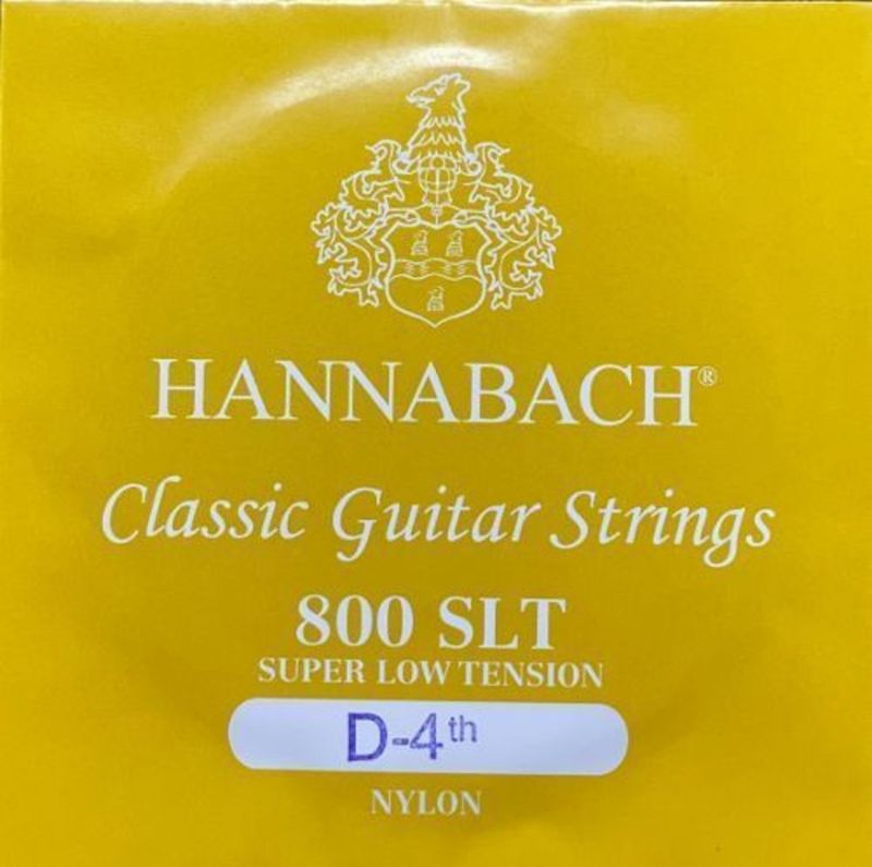 Hannabach Strings for classic guitar Serie 800 Super Low Tension Silver plated D4w