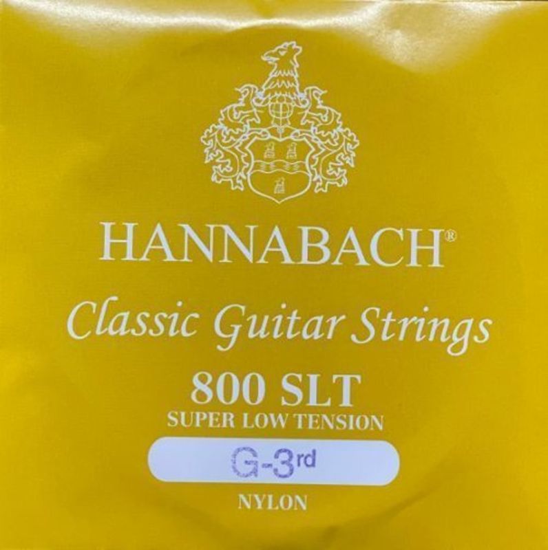 Hannabach Strings for classic guitar Serie 800 Super Low Tension Silver plated G3