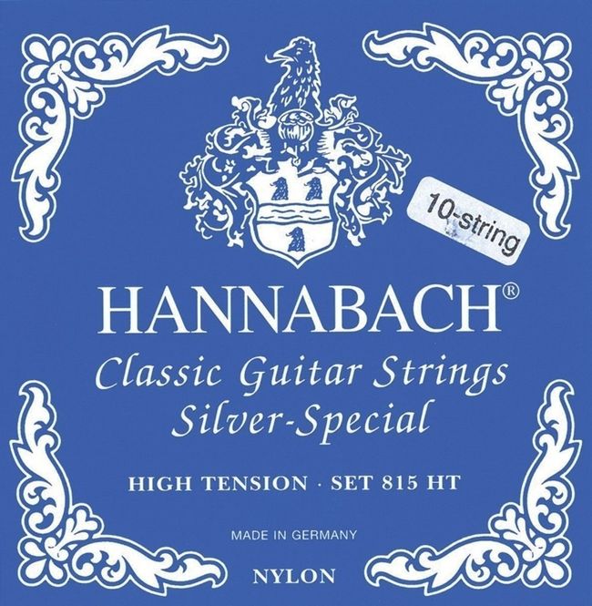 Hovedbilde Hannabach Strings for classic guitar Serie 815 Hig Tension for 8/10 string guitar Silver special H/B2