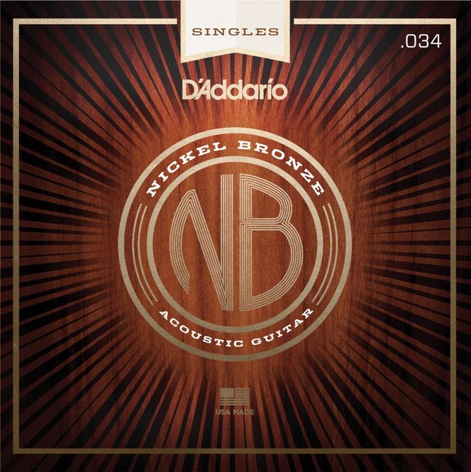 Hovedbilde D'Addario NB034 Gitarsträng Nickel Bronze Wound ...