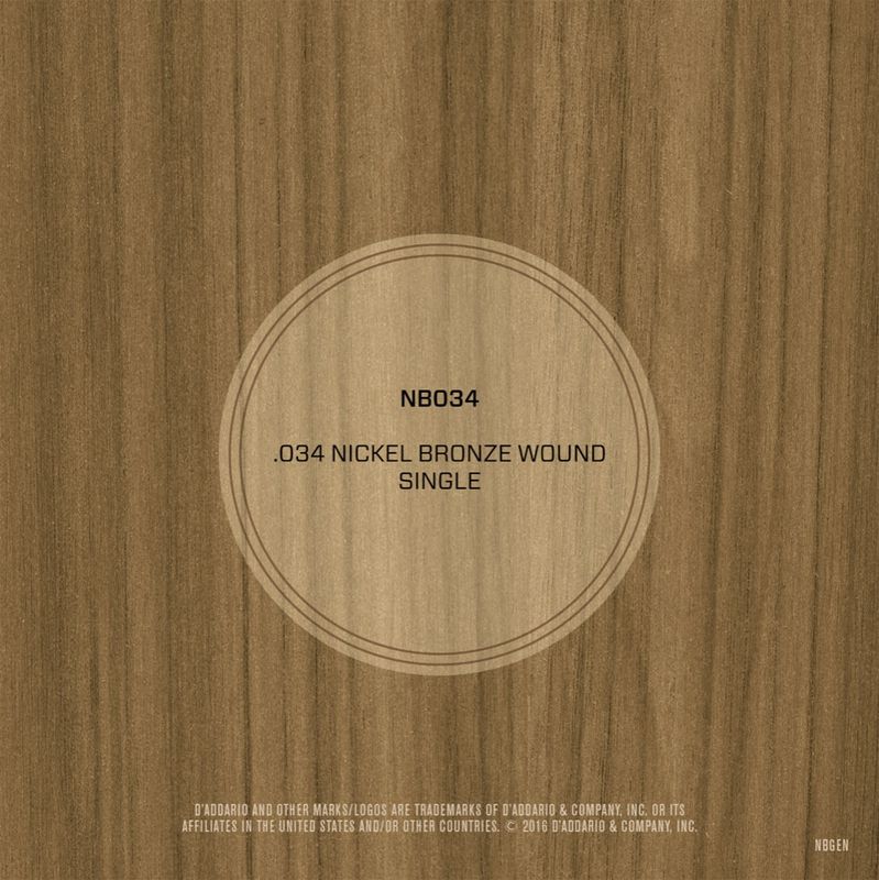 D'Addario NB034 Gitarsträng Nickel Bronze Wound 034