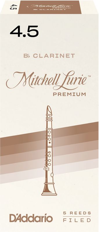 D'Addario RMLP5BCL450 Rörblad M.Lurie Premium Bb-Klarinett 5-p. 4.5