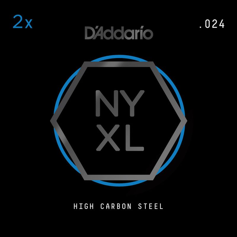 D'Addario NYPL024 Gitarsträng NYXL Plain 2-pack 024
