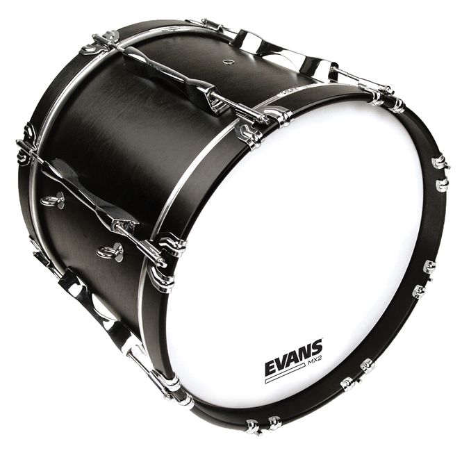 Hovedbilde Evans BD22MX2W 22'' Bastrumskinn March Bass White