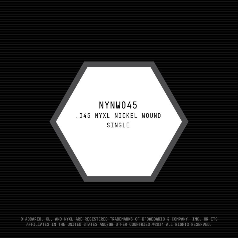 D'Addario NYNW045 Gitarsträng NYXL Nickel Wound 045