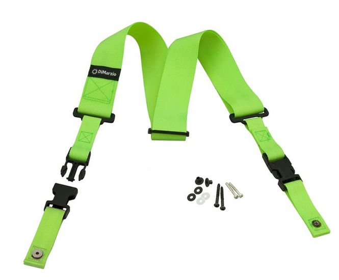 Hovedbilde Dimarzio DD2200GN 2'' ClipLock Strap Neon Green