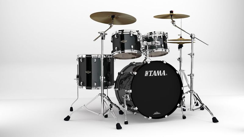 Tama WBS42S-PBK SC Walnut/Birch 4-shellkit (10,12,16,22), Piano Black